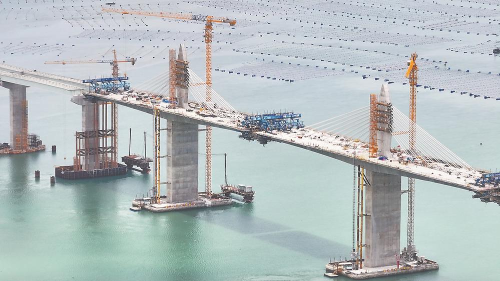 东吾洋特大桥正加紧建设