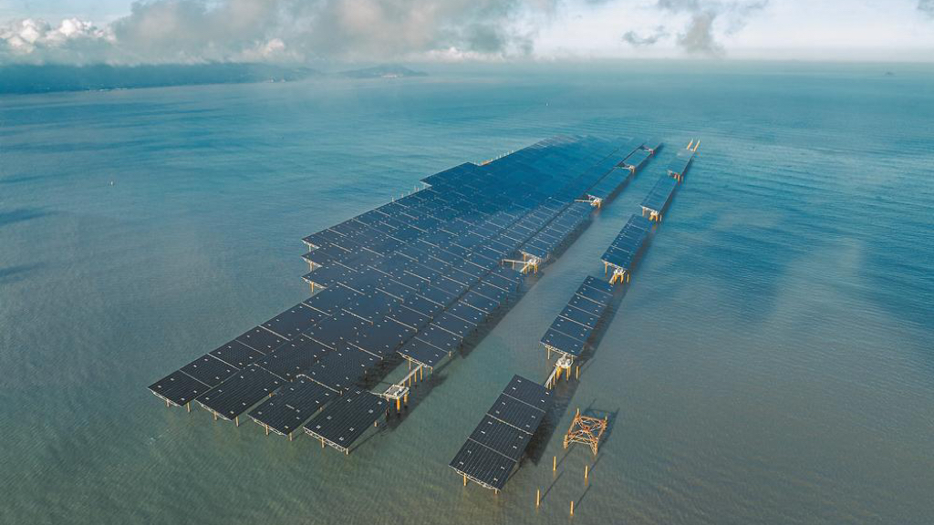 中广核宁德200MW海上光伏项目正稳步推进建设