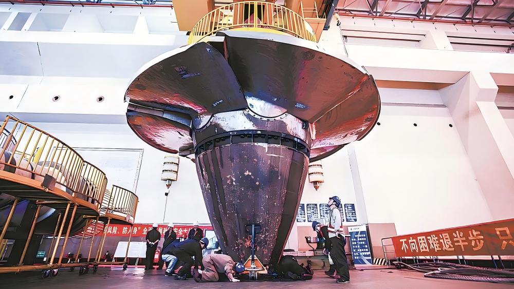 福建水口水电站5号机组大修