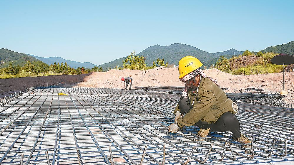 清流县龙津山水福道项目施工现场