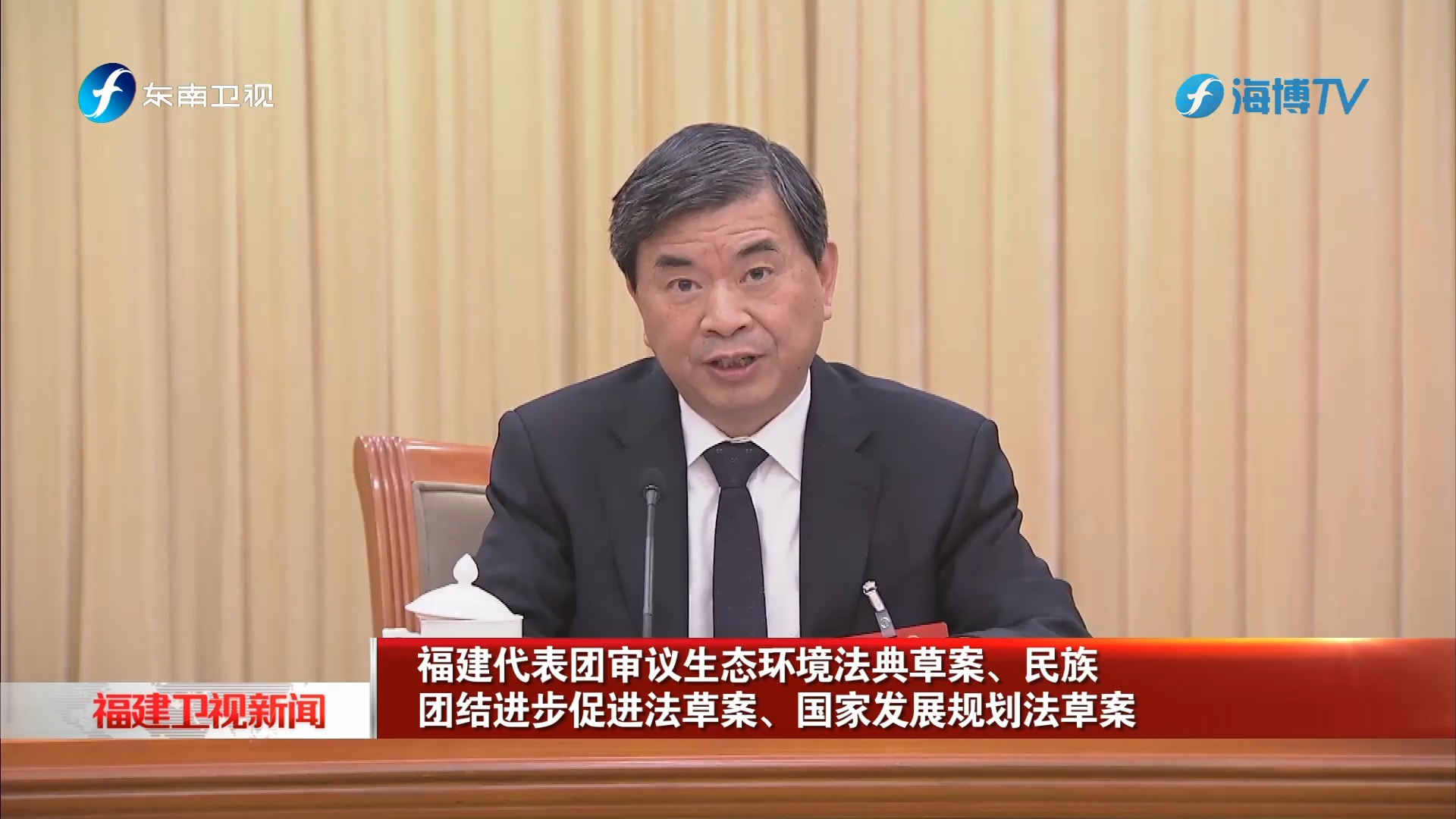 福建代表团审议生态环境法典草案、民族团结进步促进法草案、国家发展规划法草案