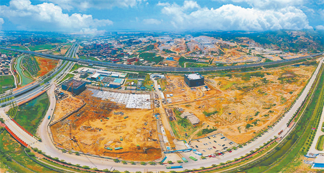 泉州芯谷南安科创中心施工现场